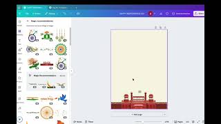 Canva Tutorial – Part 2 | Independence Day Poster Design  #canva #presentation screenshot 4