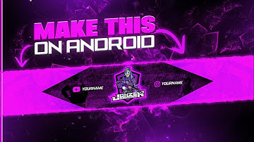 🔥Make This Amazing  pubg Gaming YouTube banner on Android