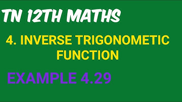 TN 12th MATHS EXAMPLE 4.29