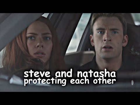 steve and natasha protecting each other for almost two minutes