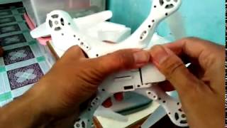 Unboxing drone Dji Phantom 4 clone