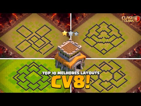 BEST TH8 LAYOUTS FOR FARM, PUSH AND WAR IN CLASH OF CLANS!