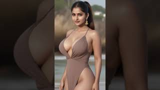 Indian Ai Lookbook ♥️ Indian Bikini Sunset Photoshoot Lookbook Model Video