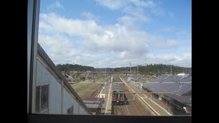 JR津軽線（蟹田→青森01）　蟹田～瀬辺地～郷沢　青森県外ヶ浜町、蓬田村　右よこ車窓　2023年4月