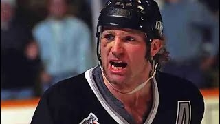 Wayne Gretzky's LA kings enforcer Marty McSorley to protect the great one at all cost in early 90's