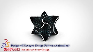 Solidworks Tutorial # 109 How to Make a Hexagon Design Pattern in Solidworks||Solidworks Easy Design