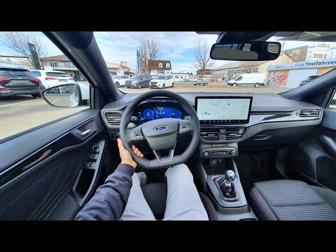 line on windows  New Update  New Ford Focus SW Estate ST Line 2022 Test Drive POV