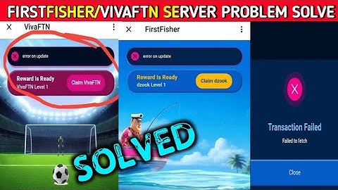 FIRSTFISHER SERVER ERROR PROBLEM || VIVAFTN SERVER PROBLEM SOLVE