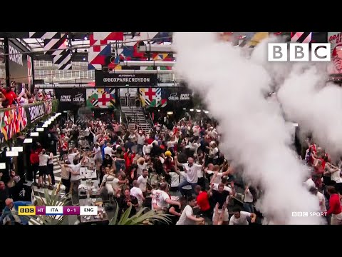 England fans react to astonishing opening goal against Italy! 👏 UEFA Euro 2020 Final ⚽️ BBC