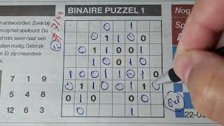 (#7144) Friday Binary Sudoku puzzle. Bonus Extra edition. 09-22-2023 Extra part 3 of 4 screenshot 5