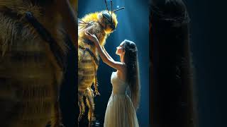 The woman fuses with a giant bee on AGT#americasgottalent #magic #fusion#miracle