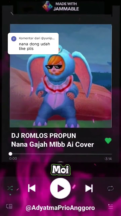 Lirik Lagu Dj Romlos Propun Cover Nana Mlbb 🤓😱 #nanaaicover #nana  #nanaml    #djromlospropun