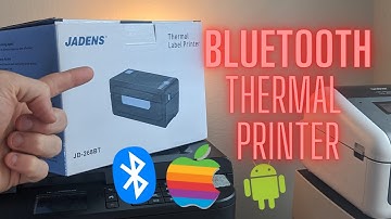 Jaden Bluetooth Thermal Printer Unboxing and Setup
