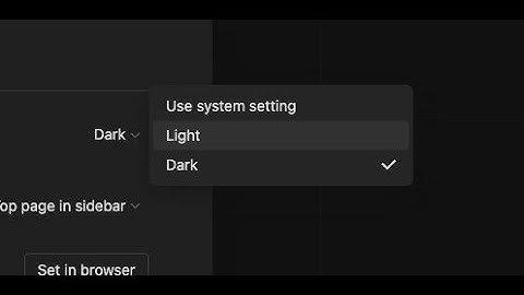How to change Notion to dark mode?