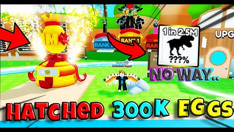 🦖 I HATCHED 300,000 🌈🥚 1M EVENT EGGS and got THIS... (Roblox Tapper Simulator)