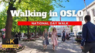 Norway's Constitution Day - Oslo Walk After Parade - 4K HDR