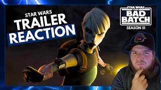 Star Wars Bad Batch Season 3 Trailer Reaction | Lucasfilm | Disney