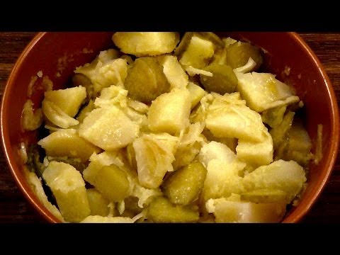 Видео рецепт Немецкий картофельный салат классический