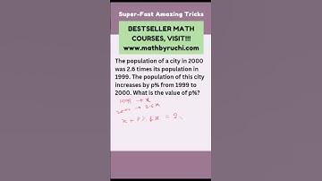 SAT EXAM 2023 problem based on Percentages|Ruchi Chhabra|75