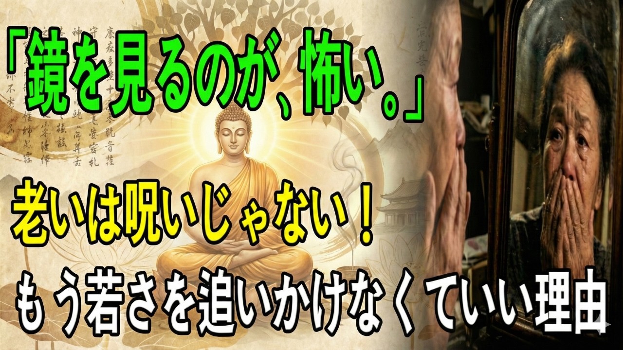 【仏教の教え】鏡の中の老いた自分が、ふとみすぼらしく見えてしまうとき…本当の若さは、実はすぐそばにあります…