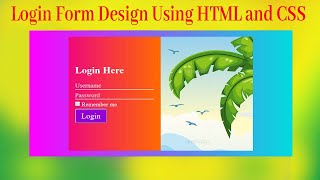 Beautiful Login Form Design using HTML and CSS || Intellectual Creatures ||