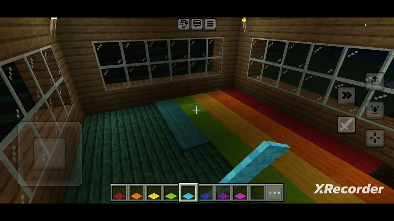 Building a rainbow room in Minecraft