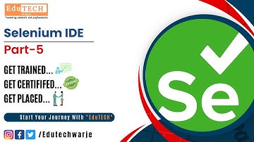 Selenium IDE Part-5