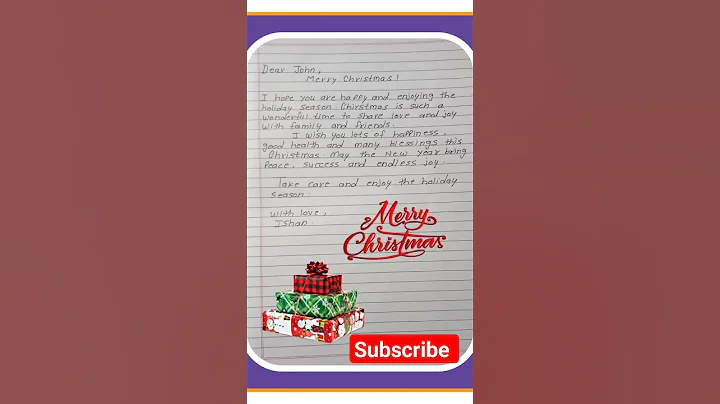 Christmas Letter | Christmas Card writing | Christmas wishes in English | Christmas Greeting card