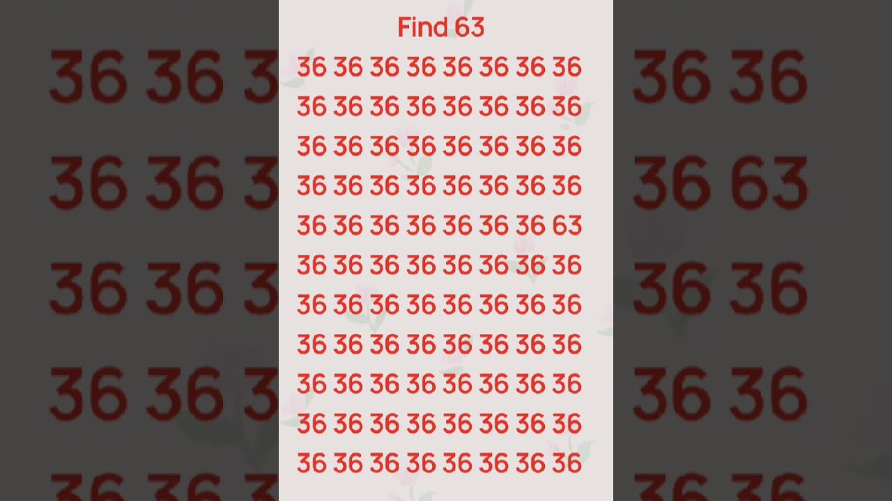 # find hidden number # try this # shorts 