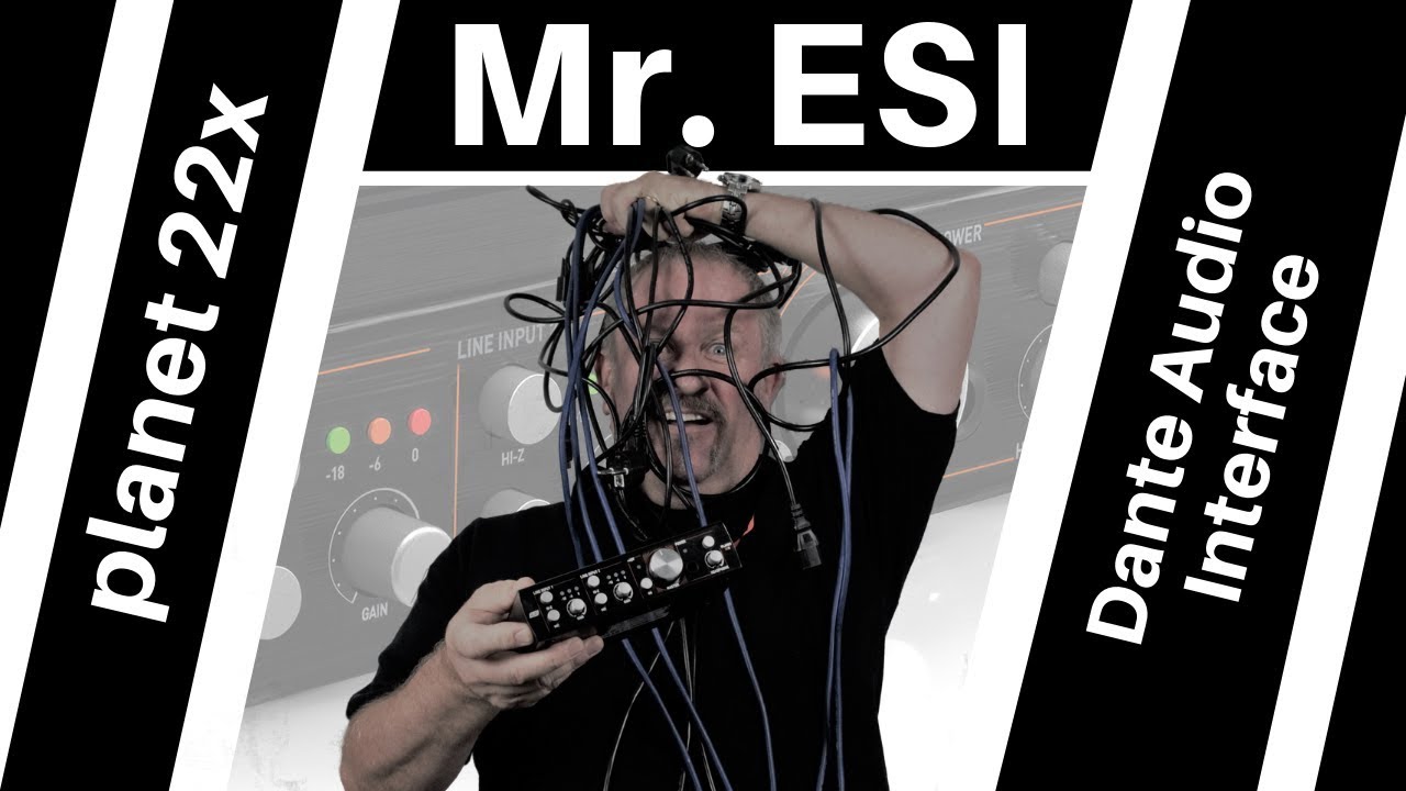 Mr. ESI planet 22x Dante Audio Interface - YouTube
