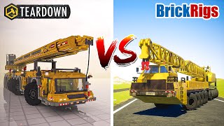 Teardown MEGA CRANE vs Brick Rigs TITANIUM CRANE