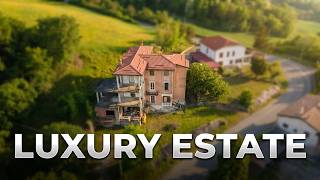 Tabiano Property from Above – Buildable Land & 3-Floor Building near Parma