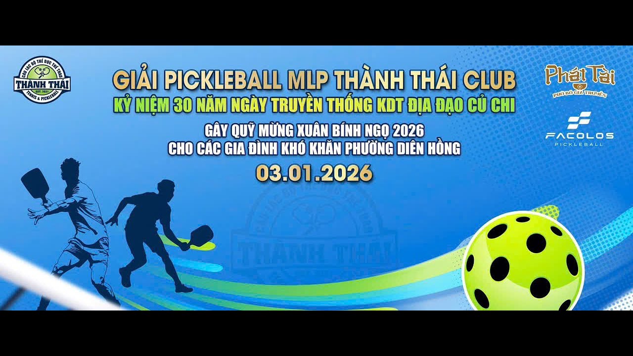 🔴[Trực tiếp] NHÀ VÔ ĐỊCH SẼ GỌI TÊN? GIẢI PICKLEBALL MLP THÀNH THÁI CLUB 2026