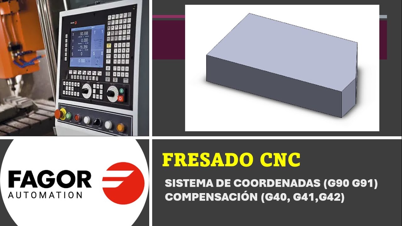 Fagor CNC. Ejercicio 1A: Uso de G90 y G42