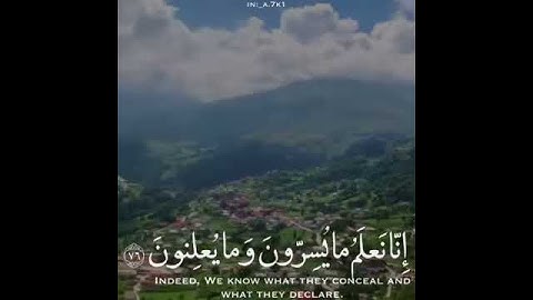فلا يحزنك قولهم ماهر المعيقلي | القرآن الكريم سورة يس 🖤🙏