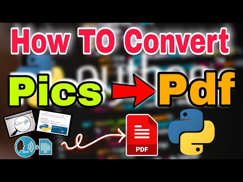 How to convert pics to pdf using python||pics to pdf kaise convert kare -using python #techiecoding