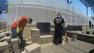 Constructing a Semplice Outdoor Fireplace Kit