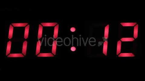 Digital Countdown Timer 1 - Stock Footage from Videohive