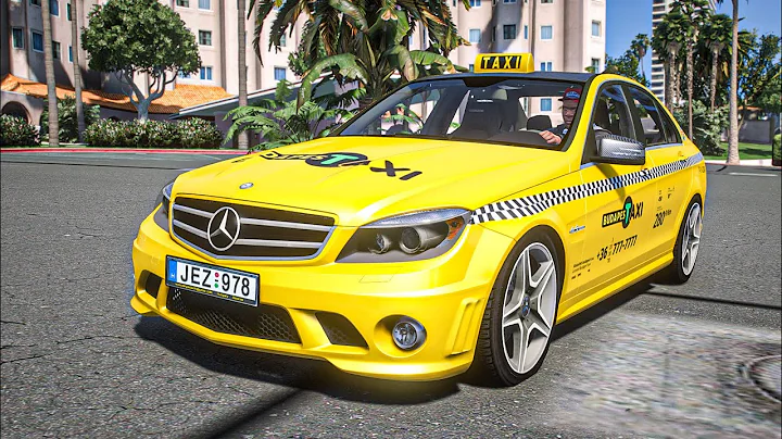Mercedes Benz Meter Taxi - GTA 5 Maxed Out With Real Life Traffic And Photorealistic Graphics Mod