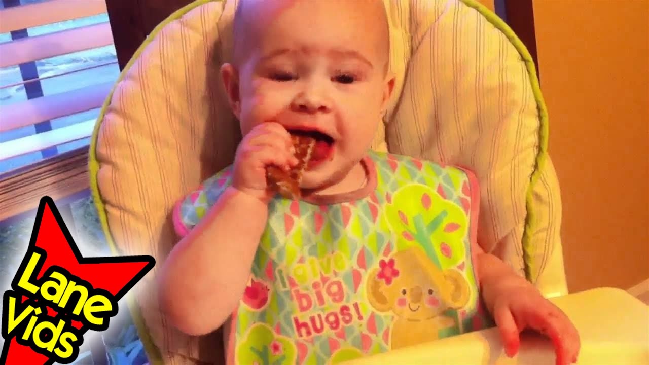 Babyled Weaning Toast & Pears TheFunnyrats YouTube