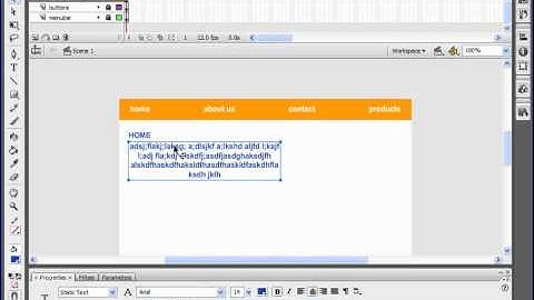 Building Websites in Flash CS3 (03-Bulding a Simple Website)