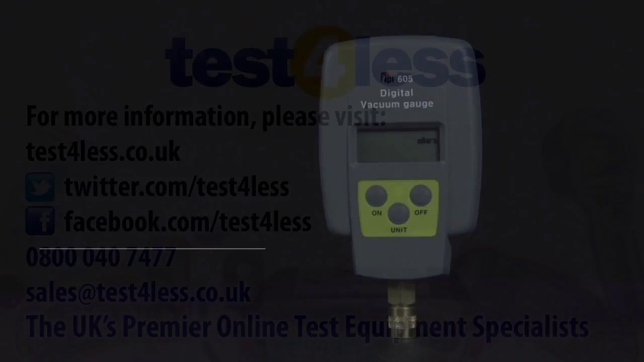 TPI 605 Digital Vacuum Gauge YouTube