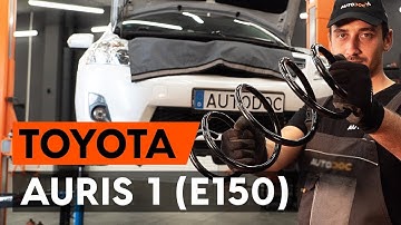 How to change front springs / front coil springs on TOYOTA AURIS 1 (E150) [TUTORIAL AUTODOC]