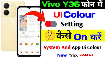 Vivo y36 ui colour setting | how to change ui colour vivo y36 | ui colour change