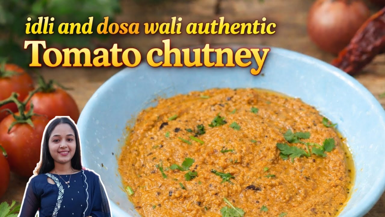 Idli dosa wali authentic Tomato chutney #viral #food #trending #cooking #recipe 