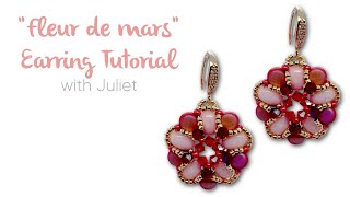 Fleur De Mars Earring Tutorial - Easy Beginners Beading 🌸