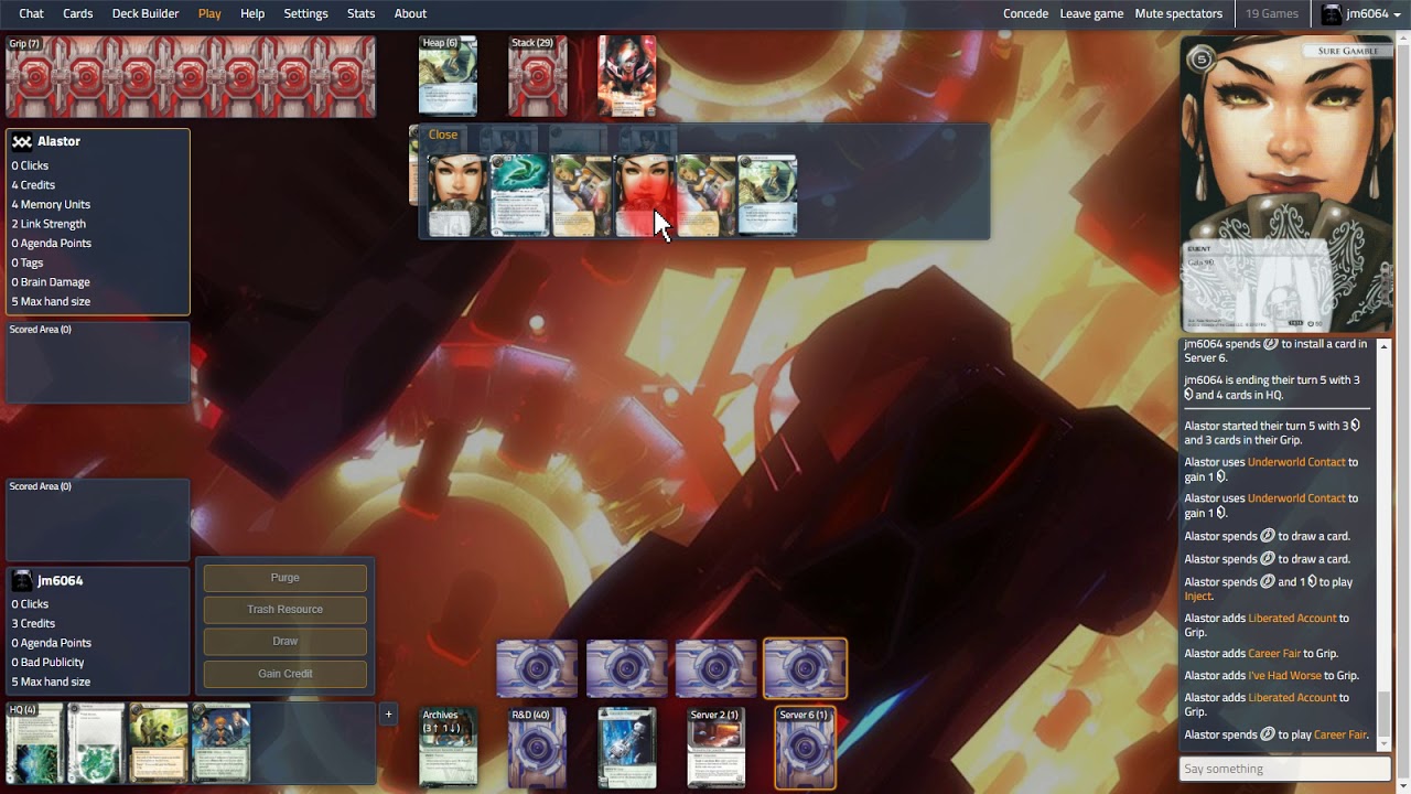 [Android Netrunner in Jinteki.net] Gagarin Deep Space VS Reina Roja ...