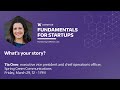 Fundamentals for startups whats your story