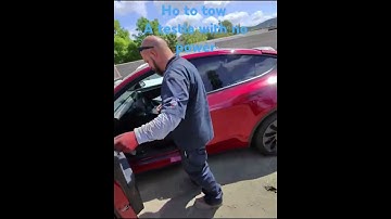 How to tow a tesla with no power