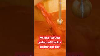 Inside the unique process used to make 130,000 gallons of Frank's RedHot per day. #hotsauce #spicy